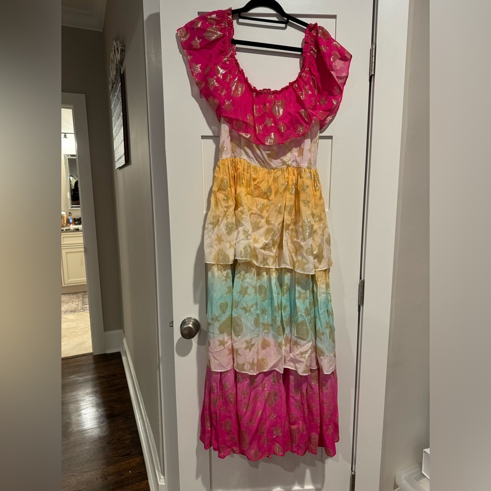 New without tags size 12 LoveShackFancy Vynne Ombré Tiered Maxi Dress